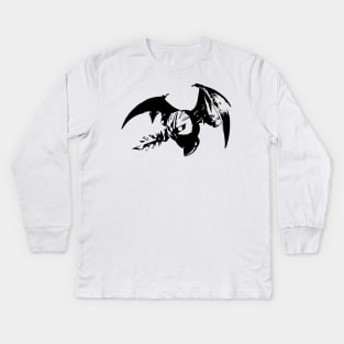 Weathered Meta Knight Kids Long Sleeve T-Shirt